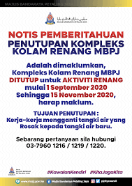Jasa pembuatan kolam renang, maintenance kolam renang, renovasi apabila terjadi kerusakan atau kebocoran, pemasangan instalasi kelistrikan (mesin, filter dwi jaya pool juga memberikan layanan jasa pembuatan dan renovasi kolam ikan (baik itu ikan hias ataupun untuk ternak ikan) dengan mutu. Notis Pemberitahuan Majlis Bandaraya Petaling Jaya Facebook