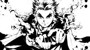 Clean, crisp images of all your favorite anime shows and movies. Demon Slayer Black And White Kyojuro Rengoku With Sword Hd Anime Wallpapers Hd Wallpapers Id 40876