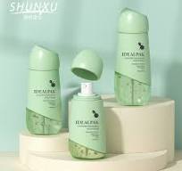 Customize 50ML pink Cosmetics Mini Frosted BB/CC Cream Bottle Flat Sunscreen Cream Bottle