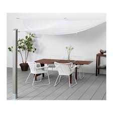 Dyning Aurinkokatos Kolmikulm Valkoinen Ikea Ikea Garden Furniture Outdoor Living Space Ikea