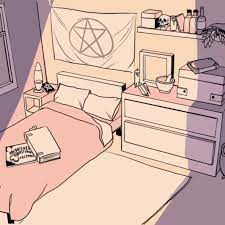 Witches Bedroom Witch Room Bedroom Drawing Bedroom Illustration