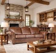 American-Made Western Leather Sofa – Classic Ranch Seating