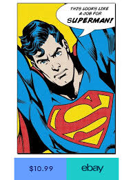 Superman Comic Poster This Looks Like A Job For Superman 24 X 36 Superman Poster Superman Art Superman Quotes