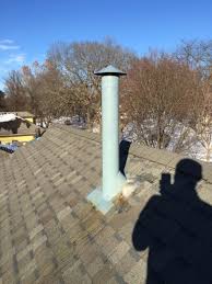 9 tall, 18 inch od round base. Condensation At Roof Down Outside Of Furnace Water Heater Vent What Is Happening Home Improvement Stack Exchange