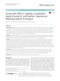 Davis edd/581 july 14, 2014 professor elizabeth ashley when researchers use qualitative methodologies, they are motivated to design their research on. Living With Aids In Uganda A Qualitative Study Of Patients And Families Experiences Following Referral To Hospice Topic Of Research Paper In Sociology Download Scholarly Article Pdf And Read For Free