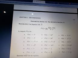Rates of change worksheet # 12: Use The Derivative Equation To Compute The Chegg Com
