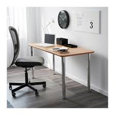 Hilver Gerton Table Bamboo Chrome Plated 55 1 8x25 5 8 Ikea Micke Desk Ikea Ikea Micke Desk