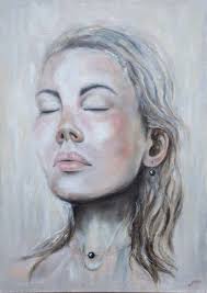 Pearl (black) Painting by Mila Moroko