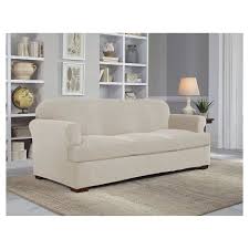 Stretch Grid Sofa Slipcover Serta Target Slipcovered Sofa Loveseat Slipcovers Furniture Slipcovers