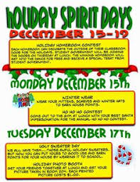We even has some pe christmas games! 7 Christmas Spirit Week Ideas Spirit Week Holiday Spirit Week Christmas Spirit