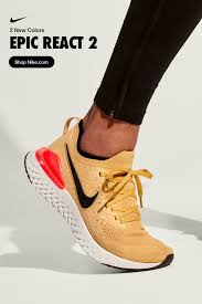 Get Ready To Bounce In Black And Go In Gold These Two New Epic React 2 Colors Will Keep You Run Running Shoes For Men Sneakers Men Fashion Mens Winter Fashion