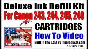 In my experience, it is nearly impossible to refill any brand of ink cartridges without destroying the cartridge or the contact points. How To Refill The Canon Pg 243 Cl 244 Pg 245 Cl 246 Cartridges Youtube