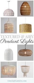 Textured Pendant Lights At Lionandlantern Com Modern Hanging Light Global Lig Farmhouse Pendant Lighting Hanging Light Fixtures Bedroom Rattan Pendant Light