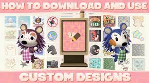 Input the string of numbers and letters to download other peoples'. How To Download Use Custom Designs Animal Crossing New Horizons Youtube