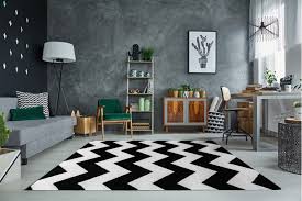 Harren skandinavischer teppich wohnzimmer zickzack weiss schwarz 160 x 230 cm esa home. Teppiche Teppichboden Teppichen Mobeln Fusabtreter Laufer Teppichlaufer