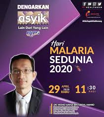 Kkm Portal Myhealth On Twitter Hari Malaria Sedunia 2020 Dengarkan Di Asyikfm Esok Pada Pukul 11 30 Pagi Bersama Dr Mohd Hafizi Abdul Hamid Dari Sektor Penyakit Bawaan Vektor Bahagian Kawalan Penyakit Kkm
