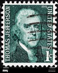 Postage stamp united postage jefferson hi-res stock photography and images 