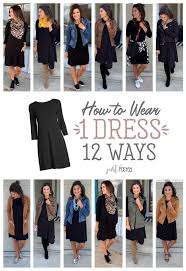 How To Wear One Black Dress 12 Ways Justpostedblog Shopstyle Shopthelook Myshopstyle Ootd Lookschallenge Contri Fashion Black Dress Outfits Cute Outfits