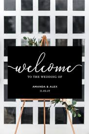 Black And White Sign Board Welcome To Our Wedding Sign Black White Formal Minimalist Welcome Sign Wedding Welcome Board Welcome Poster Printable Downloadable Wedding Welcome Board Welcome To Our Wedding Wedding Welcome Signs