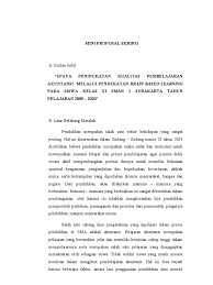 Check spelling or type a new query. Mini Proposal Skripsi