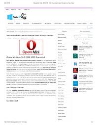 Opera mini is an internet browser that uses opera servers to compress websites in order to load them more quickly, which is also useful you can also download any type of file without trouble and save it to your device's memory. Ppt Opera Mini Apk Powerpoint Presentation Free Download Id 7847353