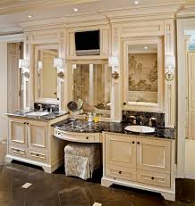 Shop wayfair for the best double vanity with makeup area. Traditional Double Sink Bathroom Vanity Ideas On Foter