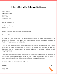 Letter Of Intent Sample Letter