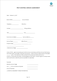 Sample quotation letter for pest control providing pest control services at centaur you can use your company letter head a sample shall be submitted free of charge with the quotation. Pest Control Service Agreement Templates At Allbusinesstemplates Com