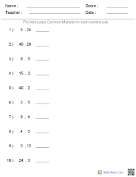 Math fractions worksheets & fraction worksheetssc 1st from math aids com fractions worksheets , source: Factors Worksheets Printable Factors And Multiples Worksheets