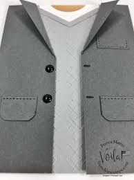 How to make a suit card. Men Sport Jacket Card No Tie Day Frenchie Stamps