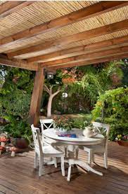 Check spelling or type a new query. 39 Covered Patio Roof Design Ideas In 2021 Tropical Patio Patio Design Bamboo Roof
