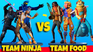 If that season is still currently in the game, you can obtain this item by purchasing and/or leveling up your battle pass. Team Ninjas Vs Team Food Fortnite Dance Battle Teams Fortnite Battle