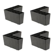 Plastic Corner Sofa Leg Furniture Replacement Parts Cupboard Plinth 4pcs Blk Unbranded Corner Sofa Legs Sofa Legs Furniture