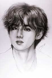 This time i tried layering . Bts V Kim Taehyung Pencil Drawing By Heidrawing On Deviantart