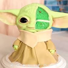 Baby Yoda Cake Yoda Cake Star Wars Birthday Cake Star Wars Cake