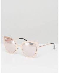 Rising labor costs overseas are one factor in the move away from find out if metal passivation is the right finishing option for your precision small metal parts or other application. Asos Rose Gold Cut Away Cat Eye Metal Sunglasses 19 Asos Lookastic