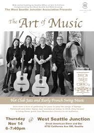 At its best, swing kids fills the listener with the relentless passion, sensuality, and joy that is swing music. Byron Street Swing Will Be Featured Art Of Music For November Art Walk Westside Seattle