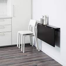 En plus ikea accompagne vos premiers pas avec des solutions de financement. Bjursta Brown Black Wall Mounted Drop Leaf Table Ikea