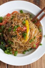 Japchae Korean Stir Fried Noodles Recipe Video Recipe Bulgogi Beef Japchae Recipes