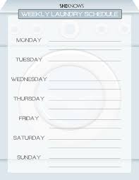 3 Helpful Printables For Scheduling Laundry And Chores