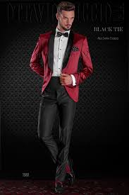 Black And Red Mens Suit Shiny Red Satin Tuxedo Jacket With Black Pants Groom Suit Black Red Tuxedo Tuxedo Jacket