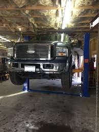 The last thing is the garage door. Universalift 11kaf 2 Post Truck Lift North American Auto Equipment