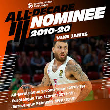 Mike james had an amazing game scoring 31 points and dishing 4 assists in cska moscow's win over fenerbache in euroleague competition. All Decade Nominee Mike James News Welcome To Euroleague Basketball