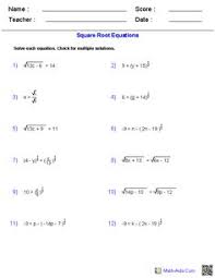 Worksheets are grouped into sections: Math Aids Com