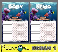 printable finding nemo finding dory theme personalized by