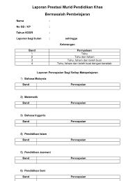 Maybe you would like to learn more about one of these? Laporan Prestasi Murid Pk Contoh