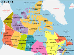 Geography Locating Places In Canada Canada Map States Of Canada Political Map