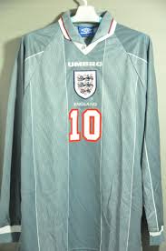 England Sheringham National Football Team Player Issue Long Sleeves Jersey Shirt World Long Sleeve Jersey Shirt National Football Teams Long Sleeve Tshirt Men