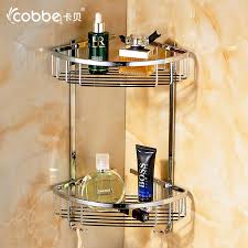 Modern Towel Rack Mirror Wall Mounted Towel Holder Double Layer Stainless Steel Shower Corner C Shower Cabinets Bathroom Furniture Storage Bathroom Sink Decor