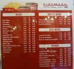 Cinemark food menu